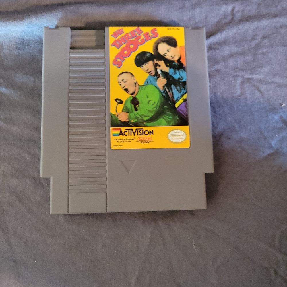 The Three Stooges - Nintendo Entertainment System NES, AUTHENTIC! TESTED WORKING
